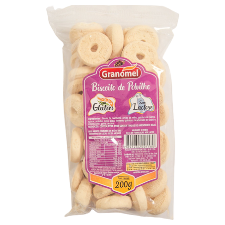 BISCOITO DE POLVILHO SEM LACTOSE GRANOMEL
