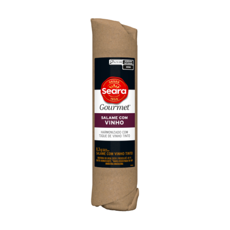 Salame Seara Gourmet C/Vinho Peça 160g