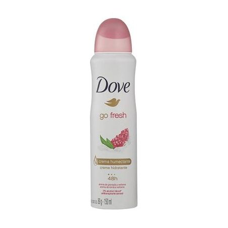 Desodorante dove go fresh romã e verbena feminino 150ml