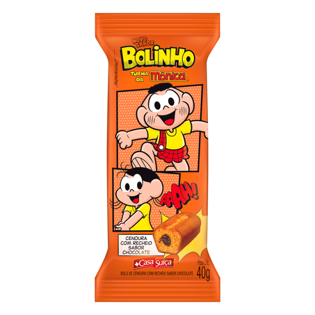Bolo Mini Casa Suiça T. Monica 40g Cenoura C/Choc.