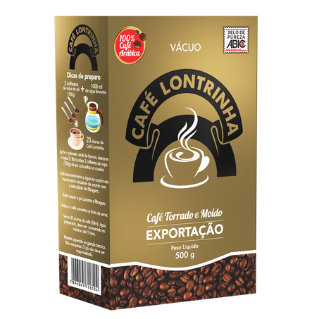Café lontrinha vácuo tipo exportação 500g