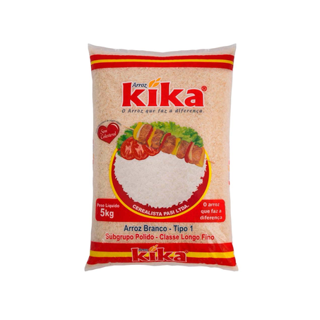 Arroz Kika Branco Pacote 5Kg