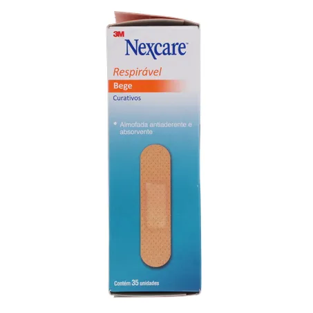Curativo nexcare bege respirável caixa c-35unid 360-27