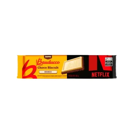 CHOCO BISCUIT BAUDUCCO CHOCOLATE BRANCO 80G