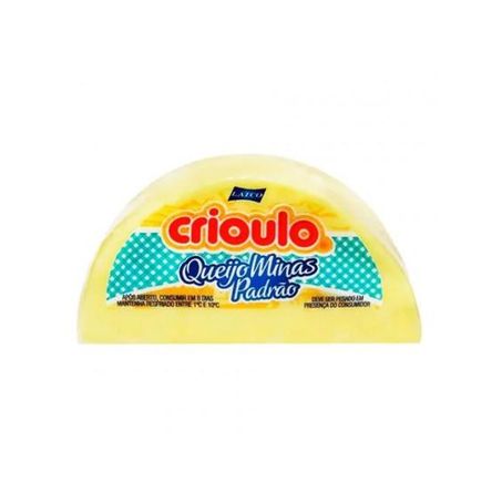 Queijo Minas Crioulo Padrao Kg Meia Lua Tradicional