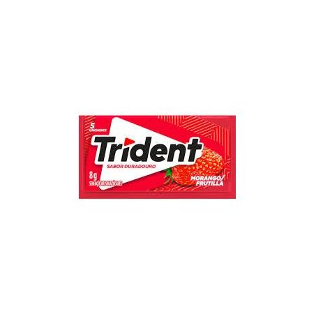 Chiclete trident morango 8g