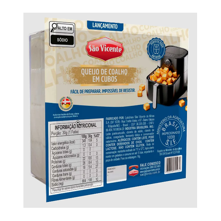 QUEIJO SÃO VICENTE COALHO CUBOS KG