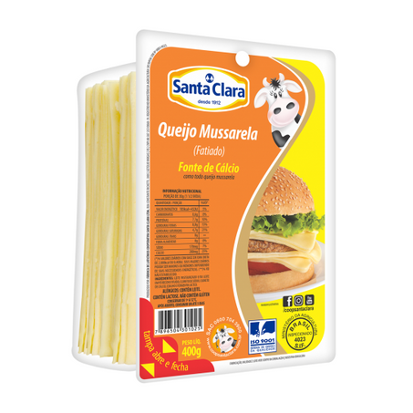 Queijo sta clara 400g mussarela fat