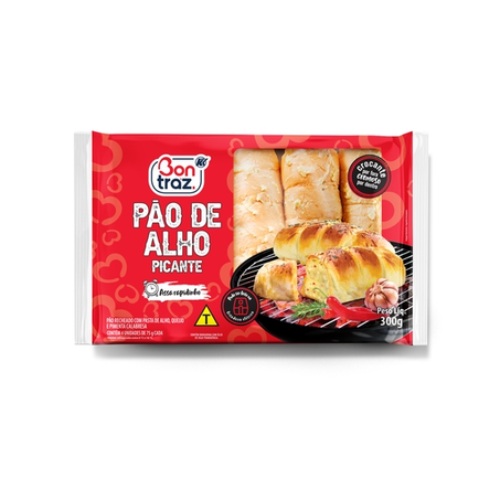 Pão de Alho Bontraz Bag Picante Pacote com 300G