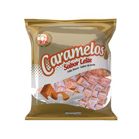 BALAS SIMONETTO CARAMELO LEITE 500 G              