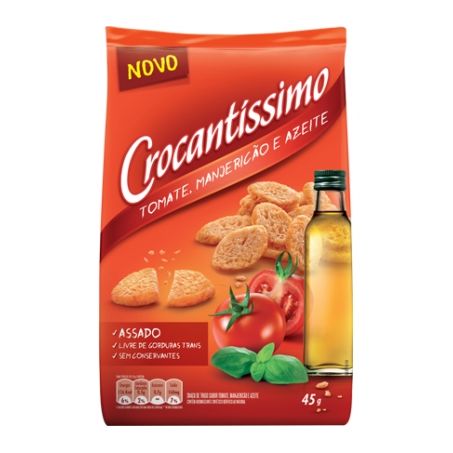 Snack crocantissimo 45g tomate/maj/azei
