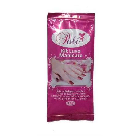 Poli Kit Manicure Luva/Creme/Pal./Lixa Ref 10380
