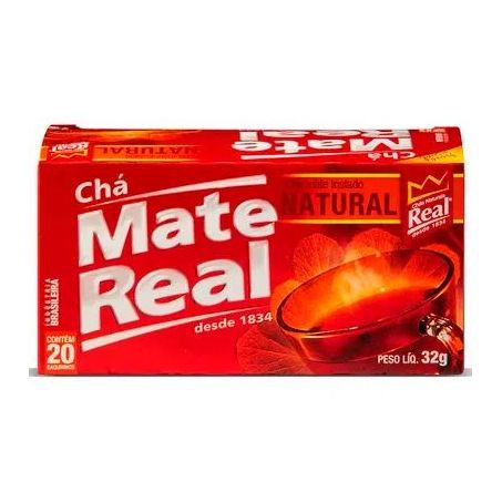 CHÁ MATE NATURAL REAL 32G C/20 SAQUINHOS