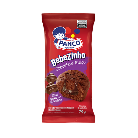 Bolinho Panco Bebezinho Chocolate Suiço 70g