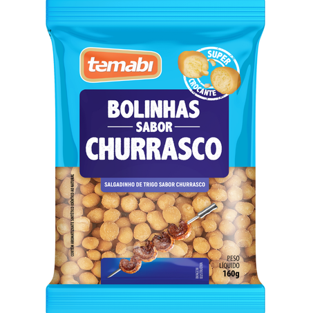 Salgadinho temabi 130g palitinhos croc churrasco