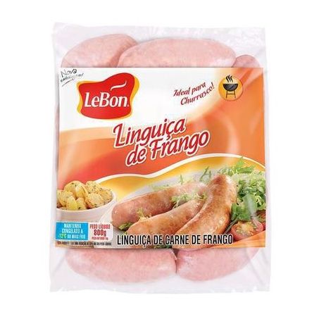 Linguiça de frango lebon 800g (salsichão)