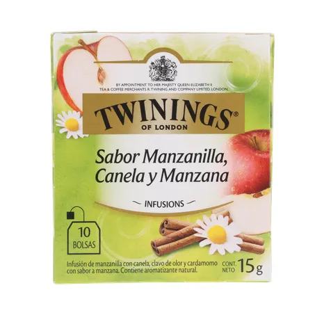 Chá Camomila, Canela e Maçã Twinings Infusions Caixa 15g 10 Unidades 360-0