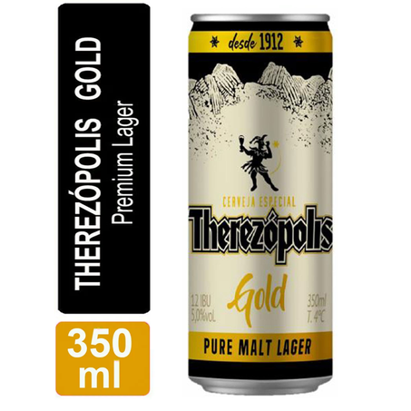 CERVEJA THEREZOPOLIS GOLD PURO MALTE 350ML