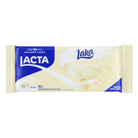Chocolate branco lacta laka