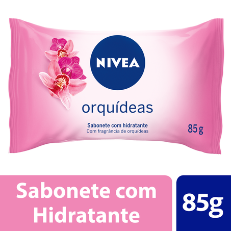 Sabonete Barra Hidratante Orquídeas Nivea Flow Pack 85g