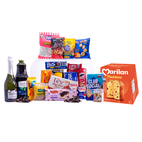 Cesta natal gold (25 itens)