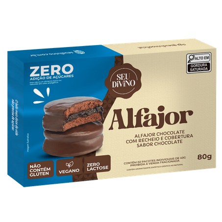 Alfajor Seu Divino Vegan Chocolate 80g