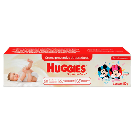 Creme Preventivo de Assaduras Huggies 80g - Com Óleo de Amêndoa