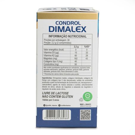 CONDROL DIMALEX 1100MG 60 TABLETS UNILIFE 360-1