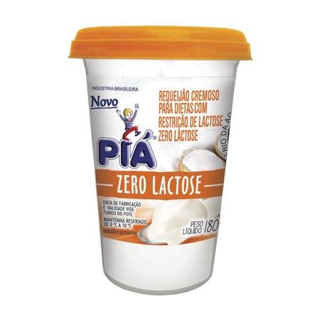 Requeijao zero lactose pia 180g