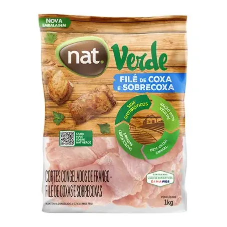 Filé de Coxa e Sobrecoxa Nat Verde 1kg