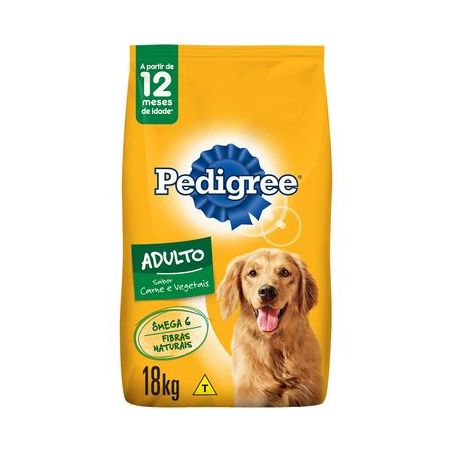 RAÇÃO PEDIGREE ADULTO CARNE E VEGETAIS 18KG