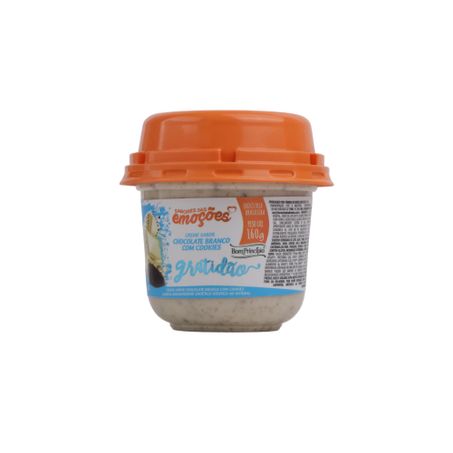 Creme Bom Princípio Sabor Chocolate Branco com Cookies  Pote 160gr 360-3