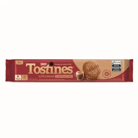 Biscoito capuccino tostines 93g