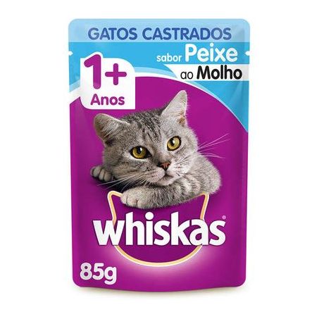 Whiskas castrados peixe 85gr