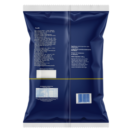 MACARRÃO FUSILLI PAGANINI PACOTE 500G 360-1