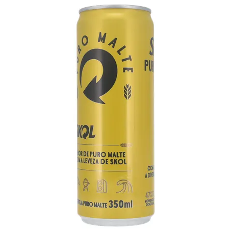 Cerveja Lager Skol American Premium Puro Malte Lata 350ml 360-3