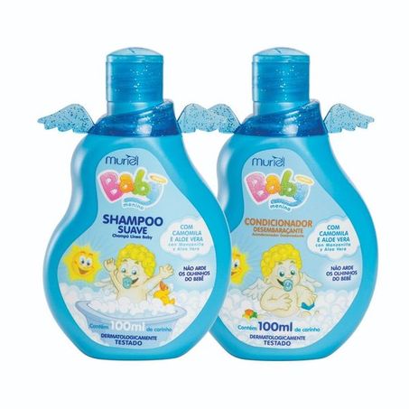 Shampoo Infantil Muriel Baby + Condicionador Azul 100ml 100ML