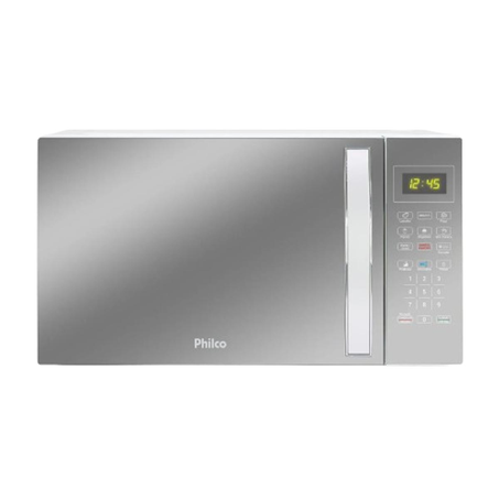 Forno Micro-ondas Philco 127V - Capacidade de 28 Litros - Espelhado e Branco - Ref. PMO30E