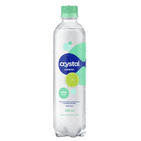 Agua crystal sparkling 510ml limao