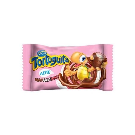 Chocolate Arcor Tortuguita Ao Leite Recheio Napolitano 15,5g 
 