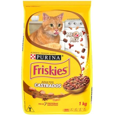 Racao gatos friskies filhotes de 1 a 12 meses frango 1kg