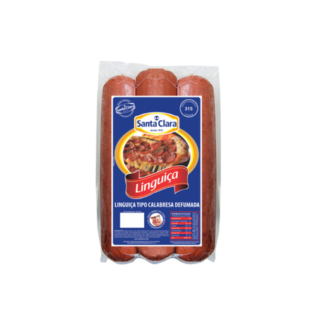 LINGUIÇA CALABRESA SANTA CLARA A VÁCUO PACOTE PEQUENO 300G