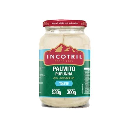 Palmito incotril pupunha tolete 300g