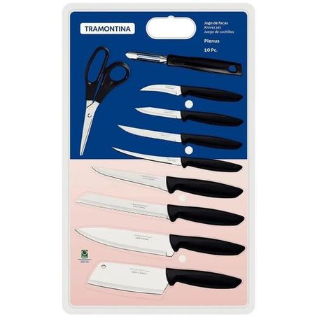 JG FACAS TRAMONTINA INOX PLENUS 10 PCS P
