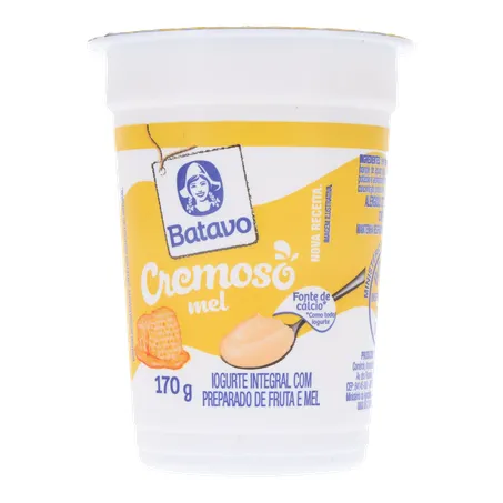 Iogurte Natural Batavo Mel 170G 360-0