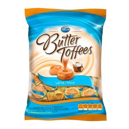 Bala Arcor Butter Toffes Leite 100g