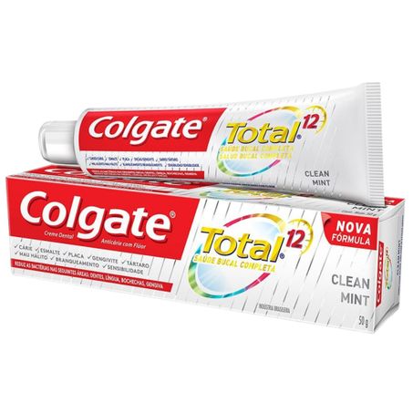 Creme dental 90g colgate total12 clean mint un