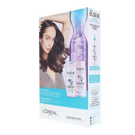 KIT ELSEVE SHAMPOO 375ML + CONDICIONADOR 170ML HIALURÔNICO PURE 360-22
