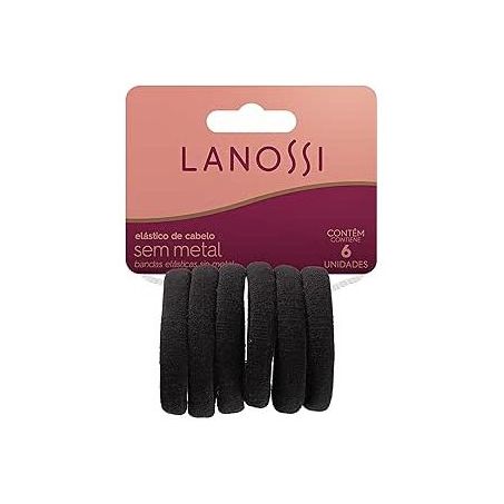 Elastico p/cabelo lanossi cj c/6 ls2508