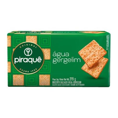 BISC.AGUA PIRAQUE 215G GERGELIM CX 48.0
